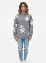 Sudadera con capucha Star Puff Gris