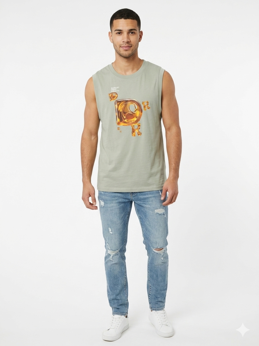 Camiseta Caballero Olive Interrumpe Tu Realidad
