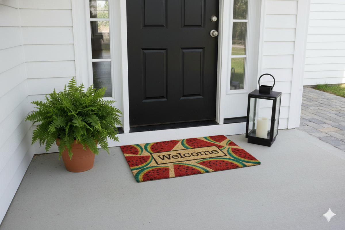 Mat Printed Coir 18x28 Welcome Watermelon