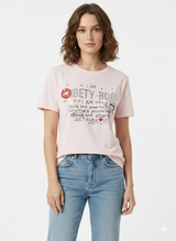 Betty Boop Boyfriend Tee Light Pink
