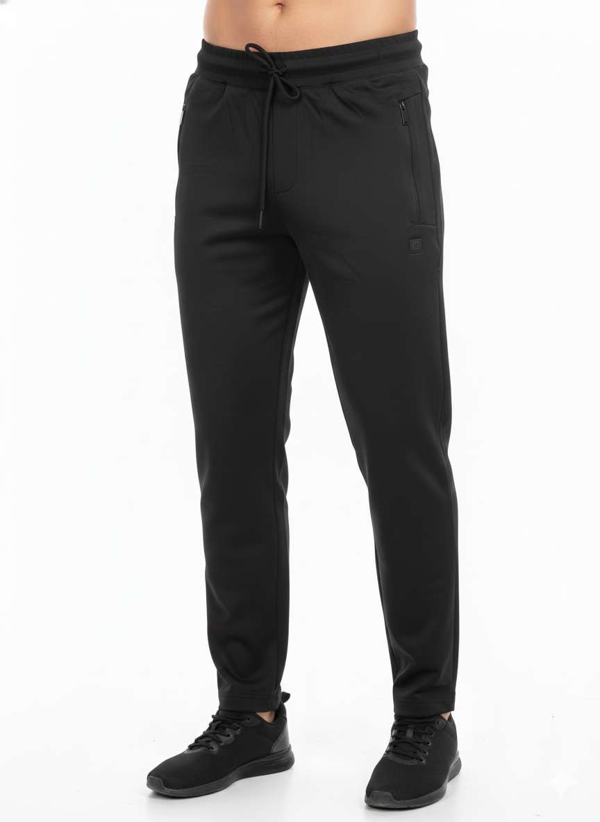 Pantalones deportivos para hombre, negro
