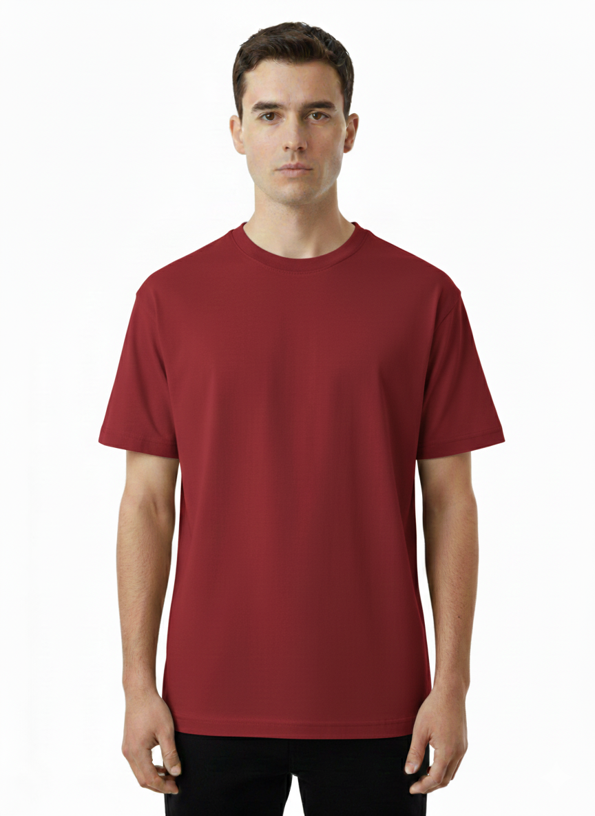 Camiseta Corte Relajado Roja - Luigi Baretta
