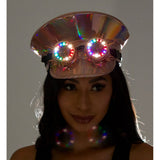 Pink Captain Hat with Light-Up Goggles