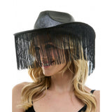 Black Fringe Cowboy Hat