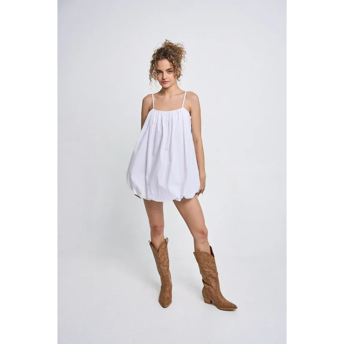 Minivestido blanco Pretty Tempting Bubble