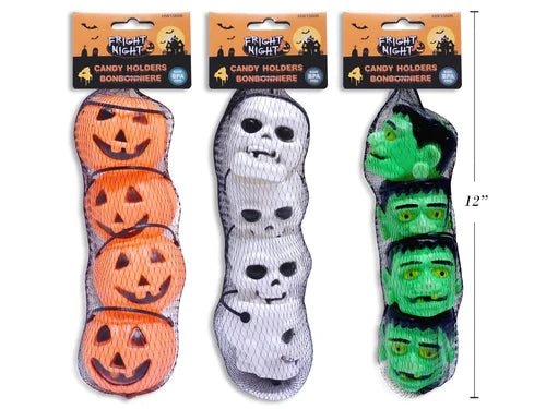 Soporte para dulces de Halloween, paquete de 4