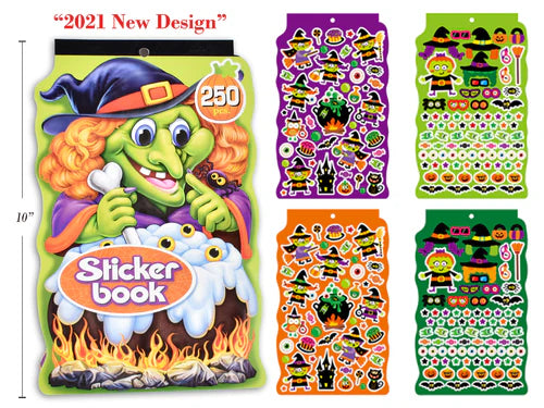Libro de pegatinas de Halloween de 5 hojas