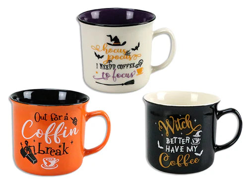 Taza de gres de Halloween