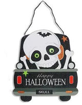 Placa Colgante de Espuma Camión con Brillantina Completa de Halloween