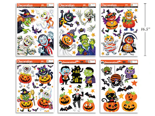 Pegatinas de Halloween brillantes para ventanas
