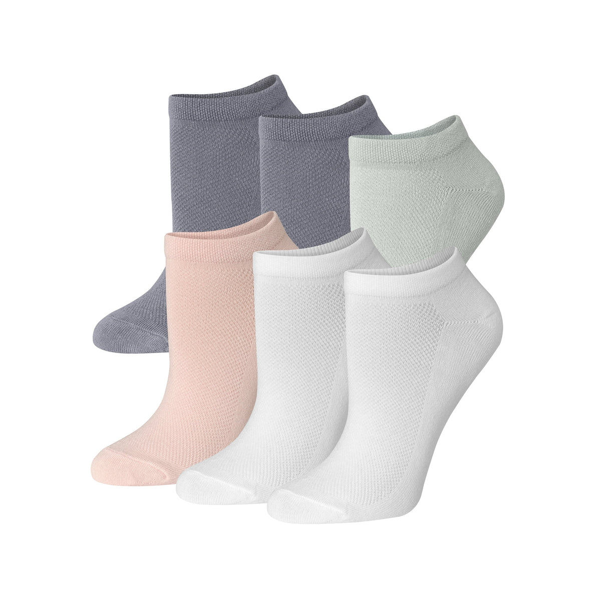 Calcetines invisibles súper suaves de 6 pares para mujer