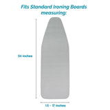 Almohadilla y funda doble de 54" de grosor plateado metálico