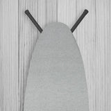 Almohadilla y funda doble de 54" de grosor plateado metálico