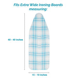 ALMOHADILLA Y FUNDA EXTRA ANCHA PARA PLANCHAR -12mm - 124 x 45 cm