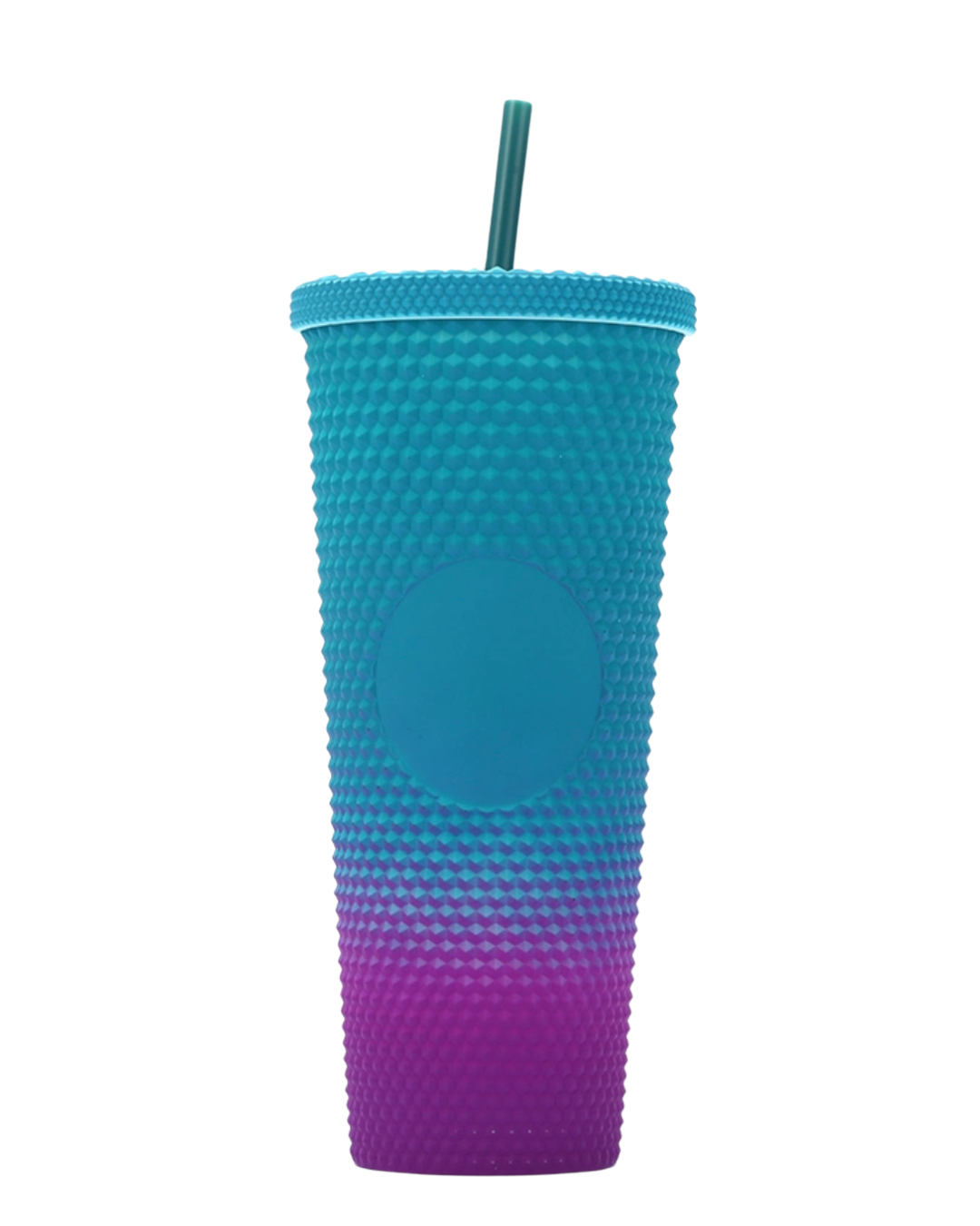 Rainbow Colored Textured Tumbler Cup