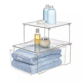 Bath Stacking Shelf Clear