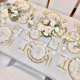 Plato para ensalada ondulado Timeless Sand 8"