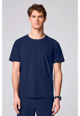Camiseta de cuello redondo de hombre, azul marino