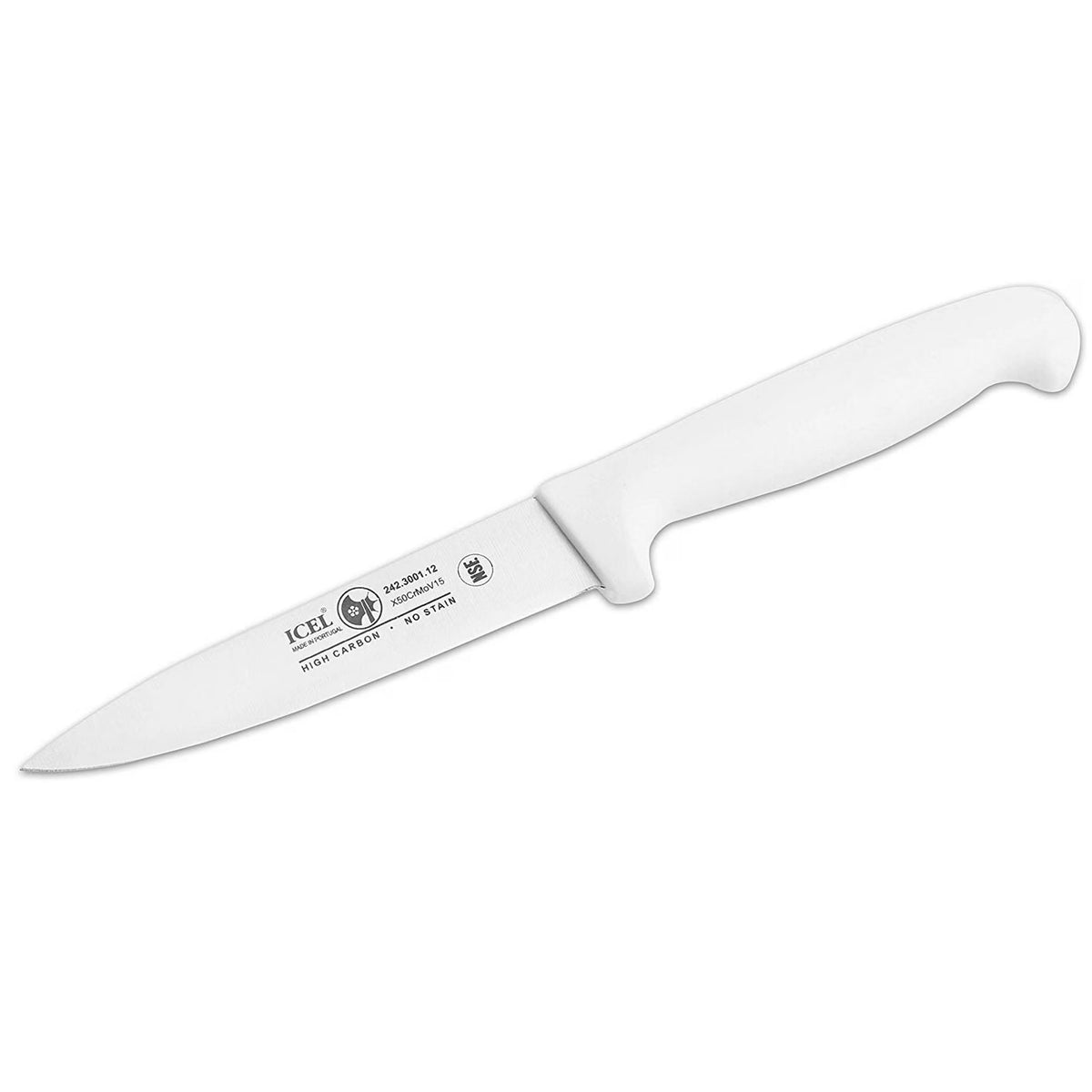 Cuchillo de utilidad recto blanco de 4.5"