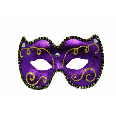Purple & Gold Masquerade Mask