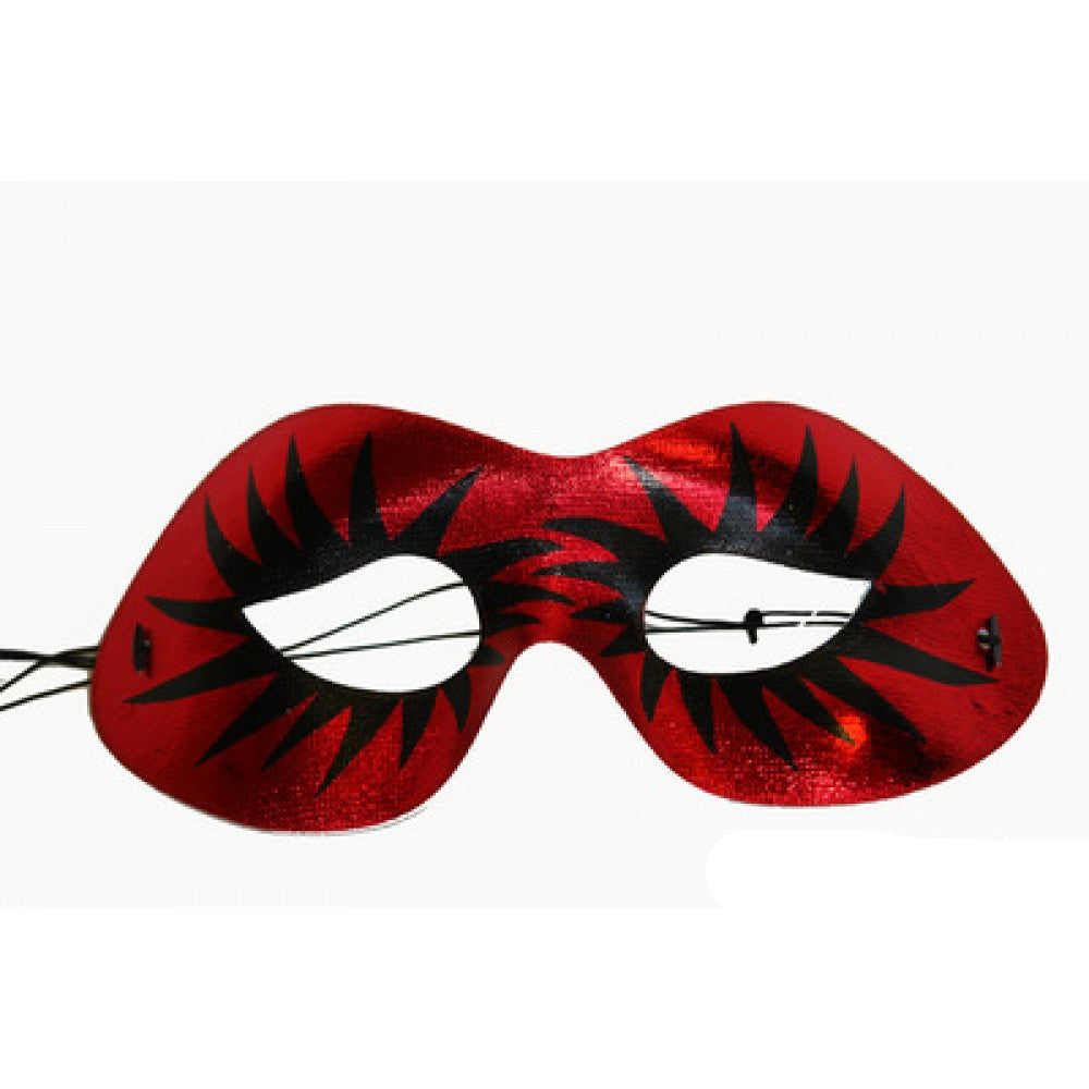 Red Flame Eye Masquerade Mask