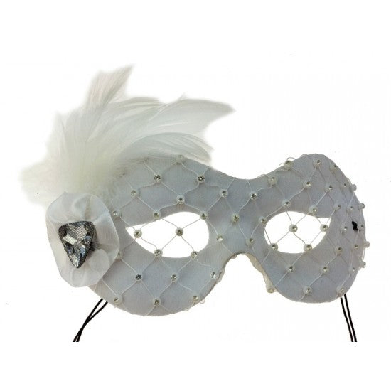 Fancy Party Eye Masks White
