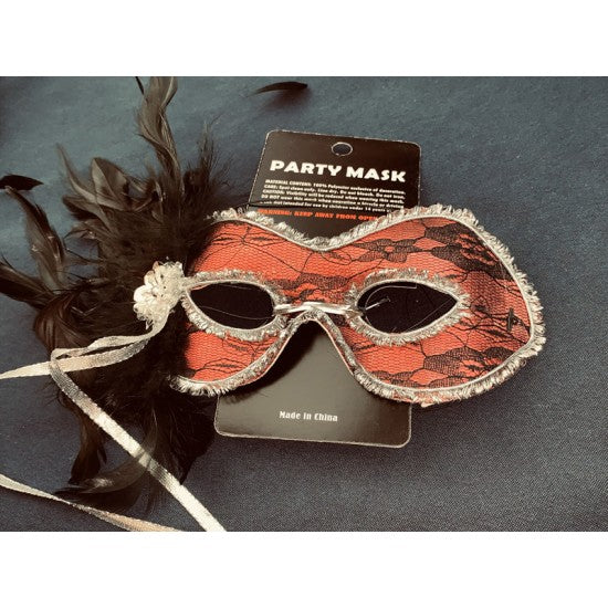 Máscaras de fiesta elegantes Rojo/Negro