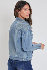 Chaqueta de mezclilla oversize estilo novio para mujer