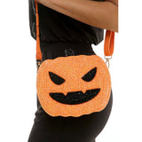 Orange Sequin Pumpkin Crossbody