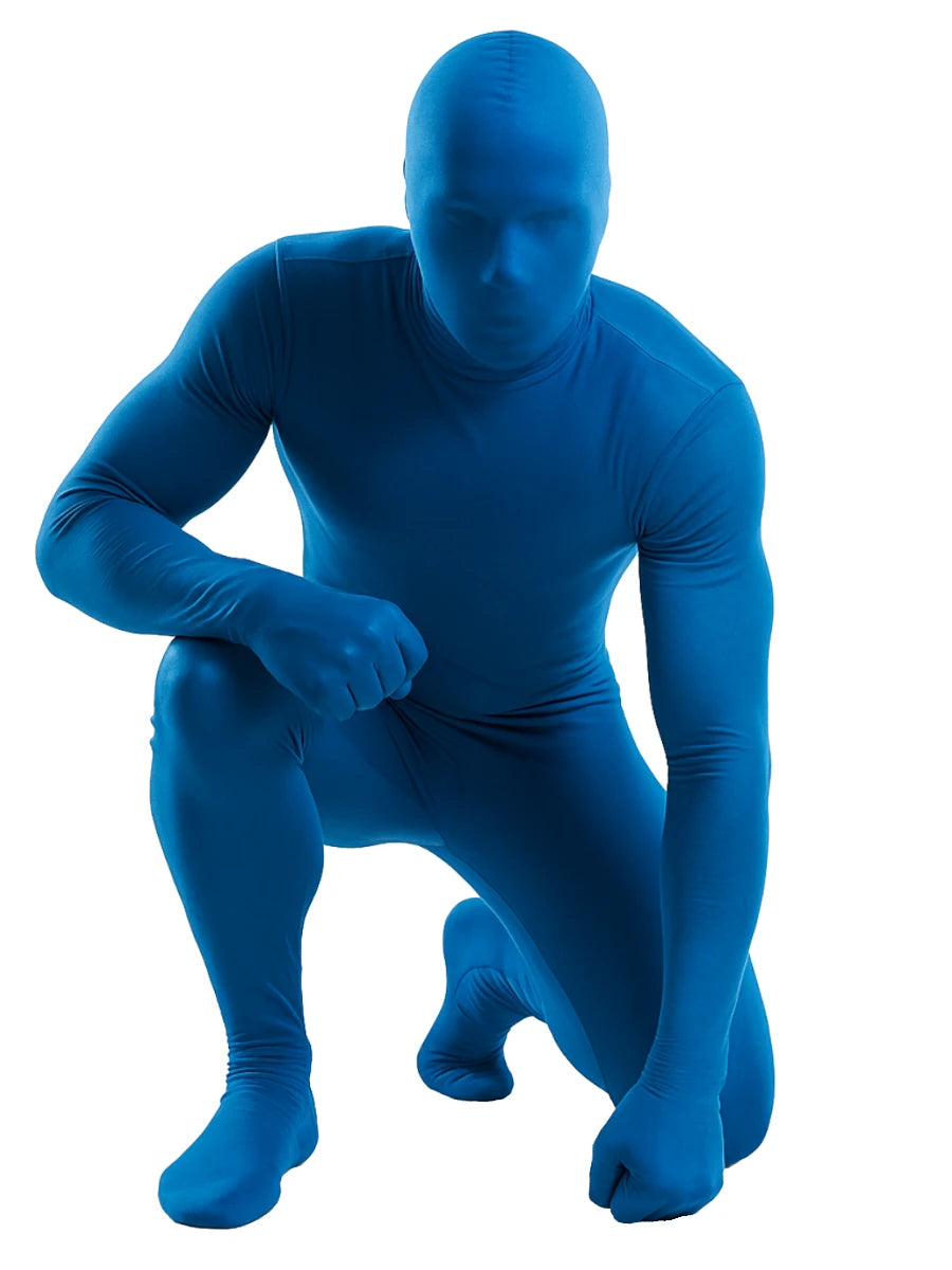 Disfraz body de espíritu azul para hombre