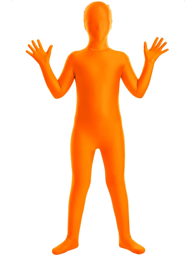 Disfraz body básico de espíritu naranja para niño