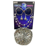 Kit de fiesta disco plateado
