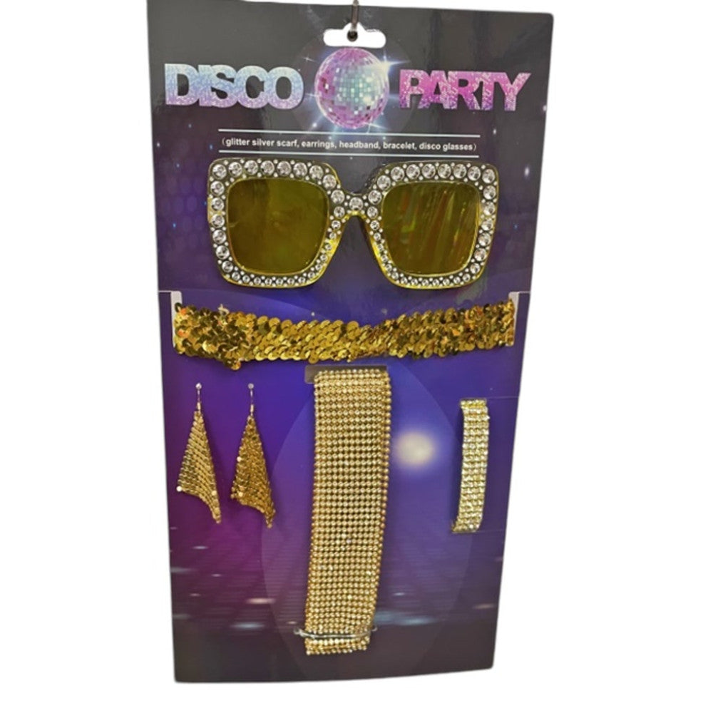 Kit de Disco Glamuroso Dorado
