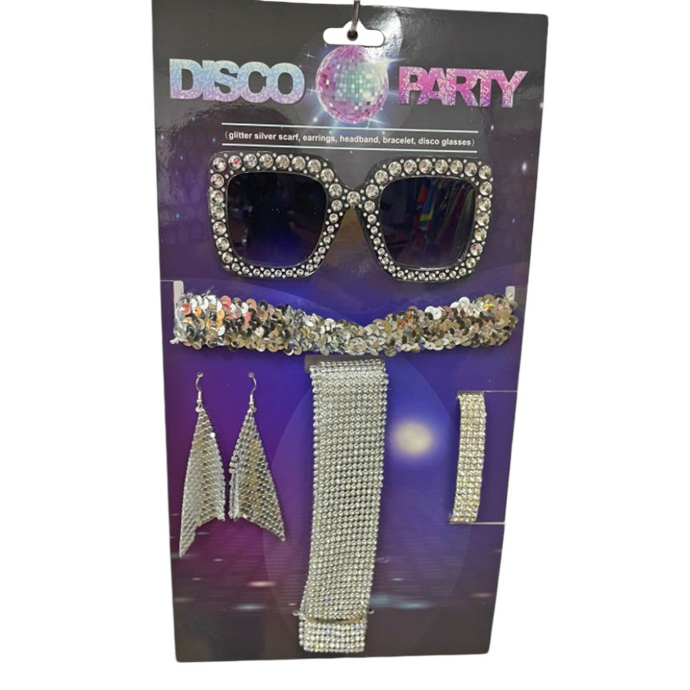 Kit Disco Glamuroso Plateado
