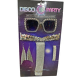Kit Disco Glamuroso Plateado