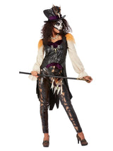 Womens Deluxe Voodoo Witch Doctor Costume, Black
