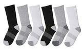 Calcetines deportivos de tripulación con amortiguación para hombre, 3 pares