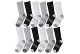 Calcetines deportivos de tripulación con amortiguación para hombre, 3 pares