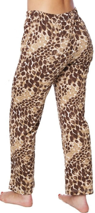 Isadora Algodón Cómodo Pijama Estampado Leopardo