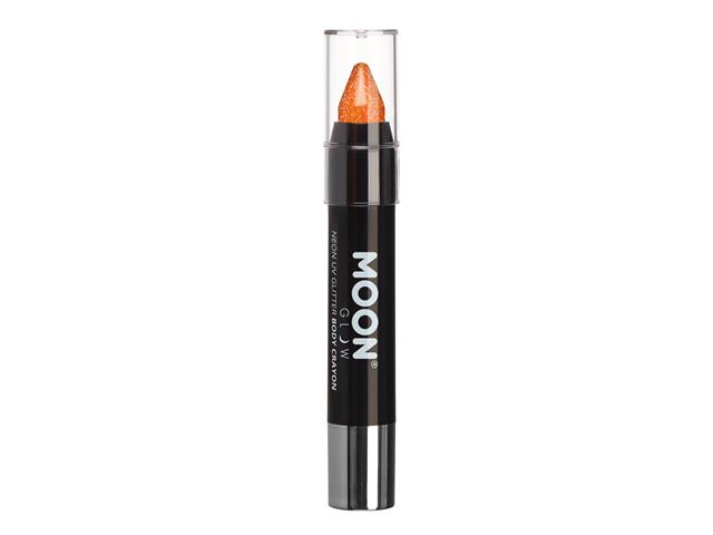 Neon UV  Glitter Body Crayon ,3.5g Orange