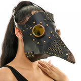 Black Copper Stud Plague Mask