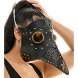 Black Copper Stud Plague Mask