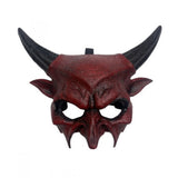 Red Glitter Devil Horn Mask