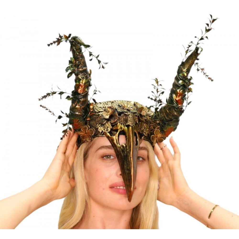 Gold Plague Horn Headpiece