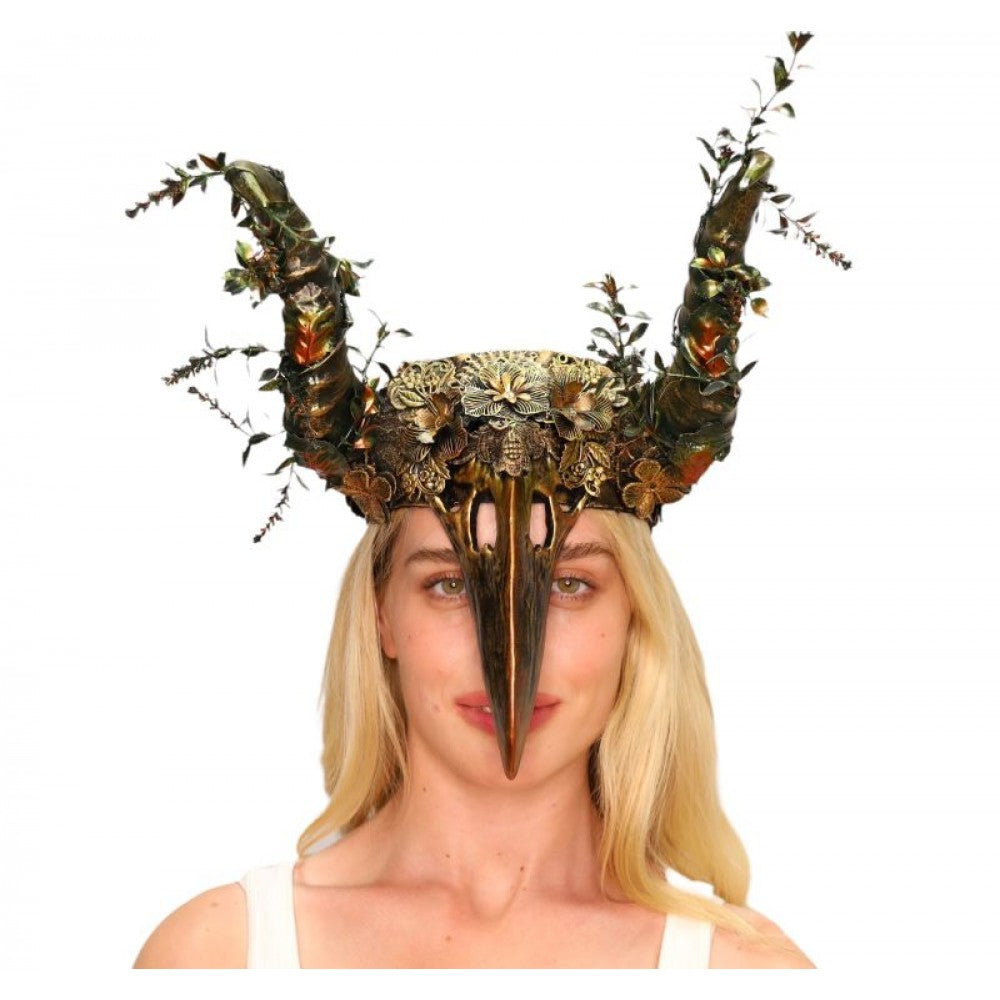 Gold Plague Horn Headpiece