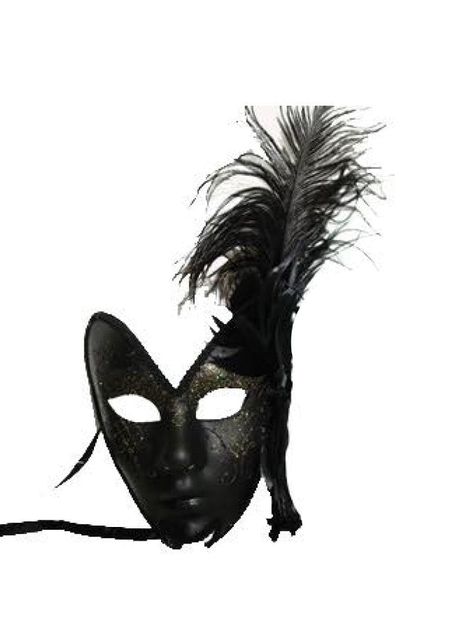 Black Feather Masquerade Dou Mask