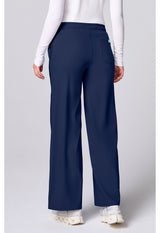 Pantalón de pernera ancha azul marino