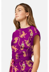 Printed Dolman Top Into The Wild