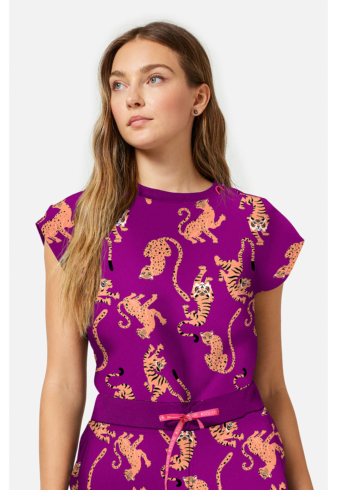 Printed Dolman Top Into The Wild
