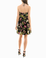 PRESLEY CHIFFON TIERED HALTER DRESS - NICOLE MILLER